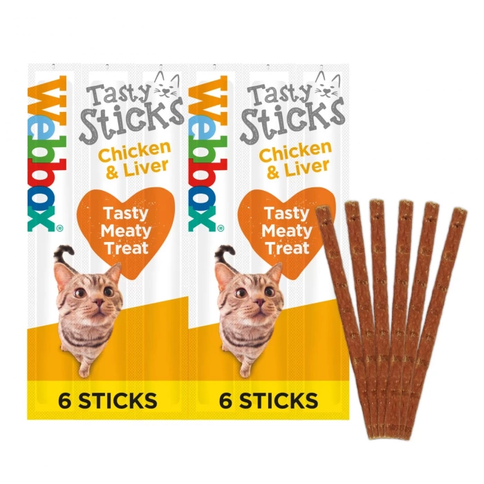 Webbox Cat Tasty Sticks 30g - Chicken & Liver O.O.D Main Image