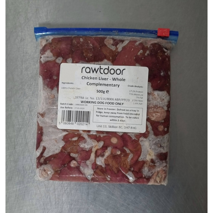 RawtDoor - Chicken Liver Whole 500g Main Image