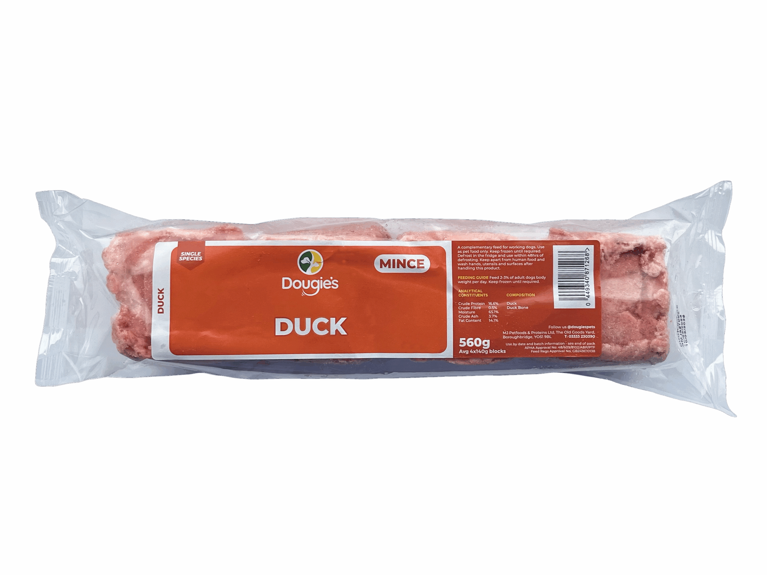 DUCMI Dougie's Mince - Duck 560g - Image 1