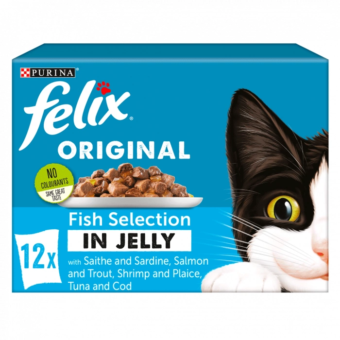 Felix Original Fish Selection in Jelly 12 x 100g Main Image