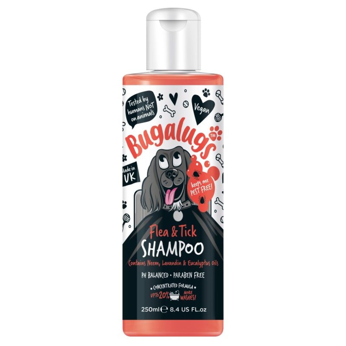 Bugalugs - Flea and Tick Dog Shampoo 250ml Main Image