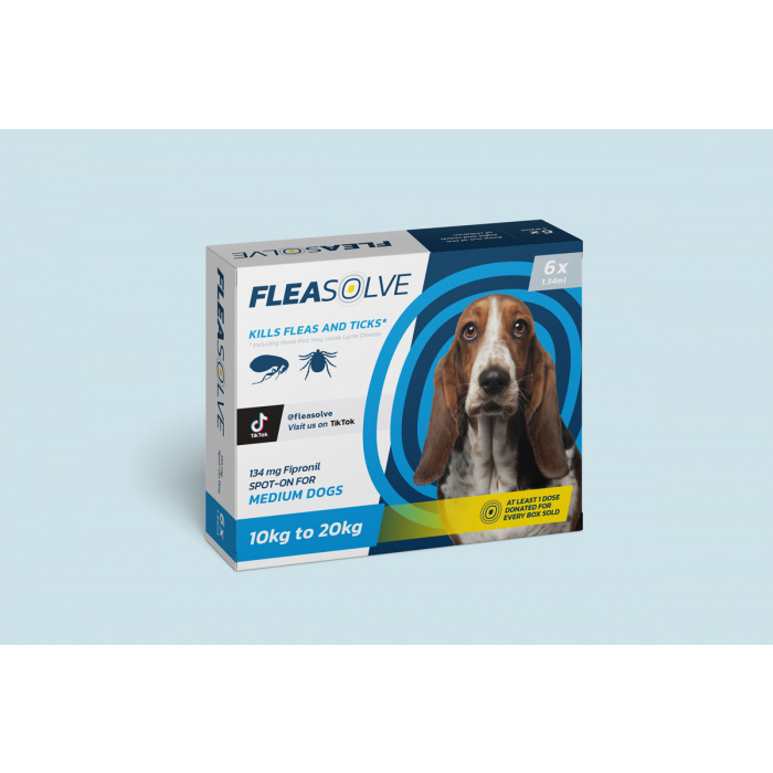 FleaSolve Spot-on Solution for Medium Dogs 10-20kg Main Image