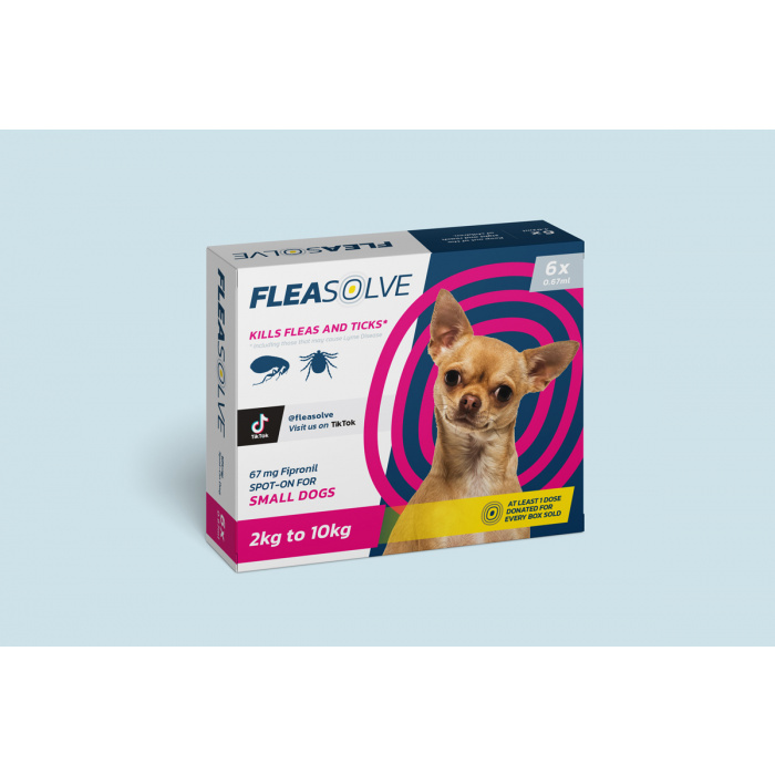 FleaSolve Spot-on Solution for Small Dogs 2-10kg Main Image