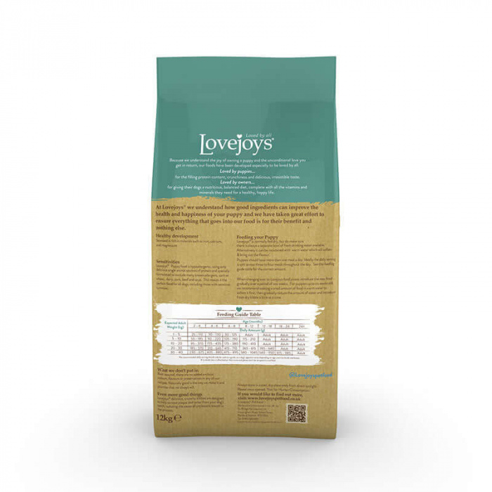 Lovejoys Turkey Hypoallergenic Complete Puppy Food 2kg Main Image