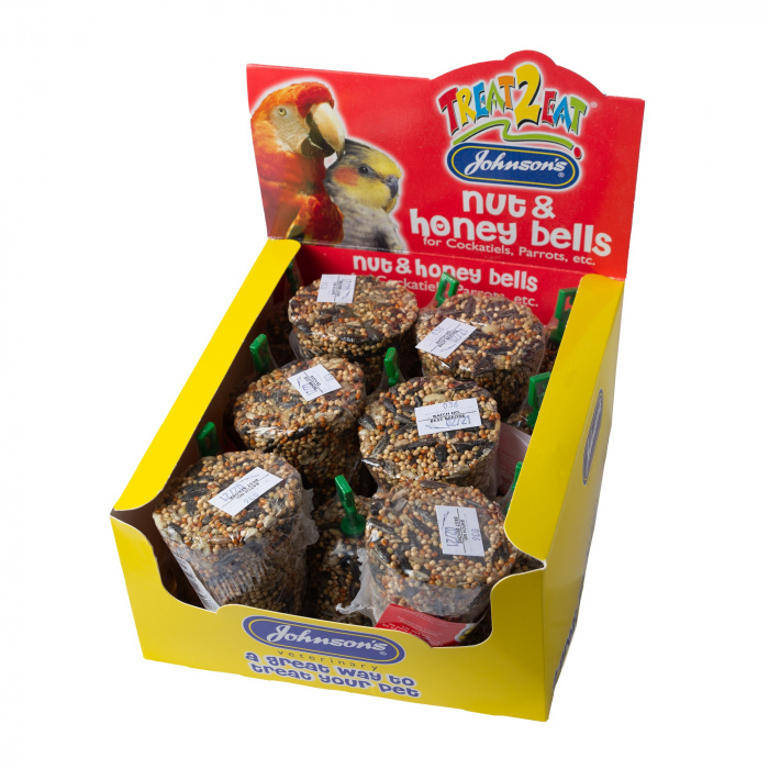 Johnson's Nut & Honey Bells for Cockatiels & Parrots 50g Main Image