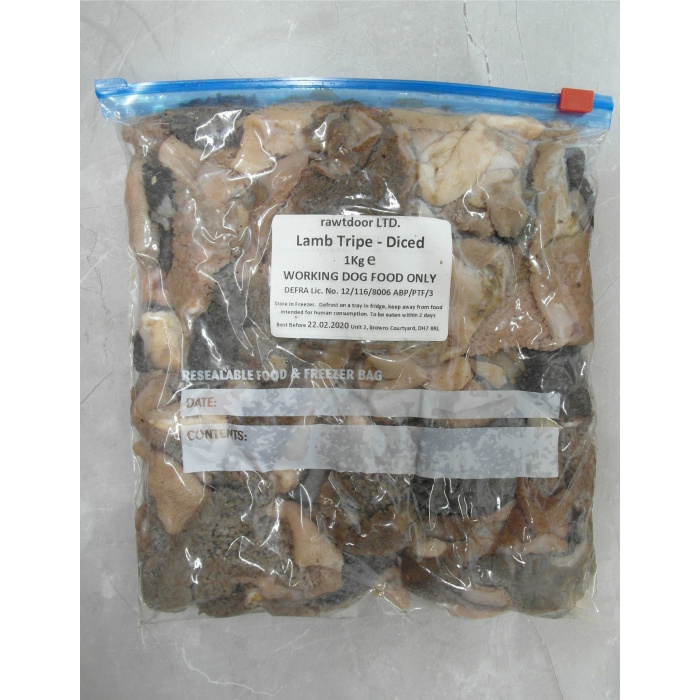 RawtDoor - Lamb Tripe Diced 500g Main Image