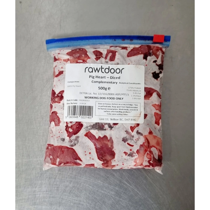 RawtDoor - Pig Heart Diced 500g Main Image