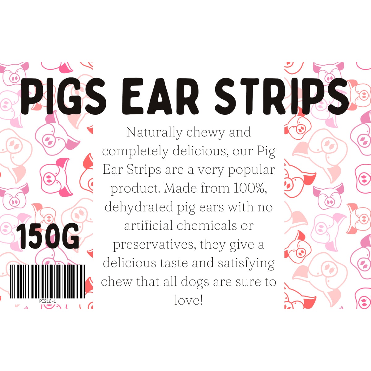 Pigs Ear Strips 150g Main Image