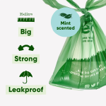 Beco Poop Bags with Handles - Mint Scented 120pk - Image 5