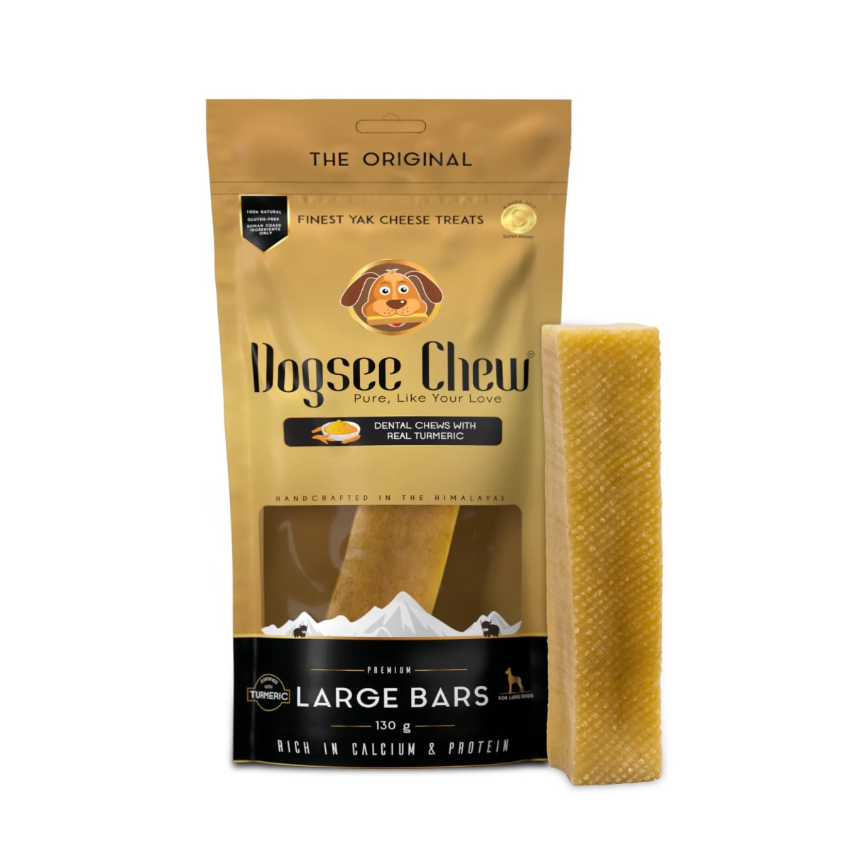 Dogsee Chew Bars with Tumeric - Large Main Image