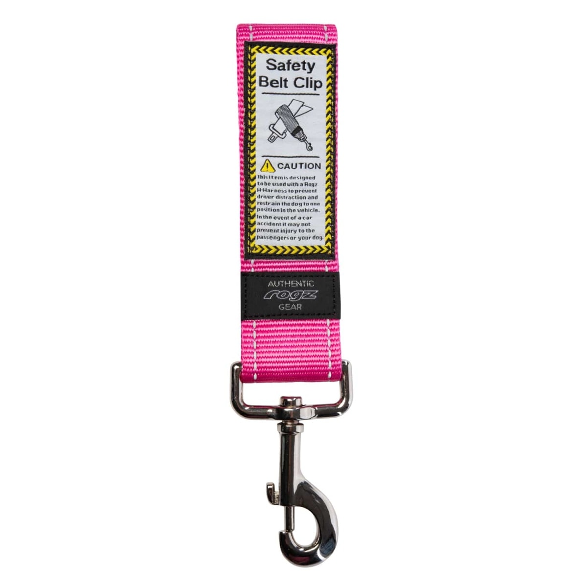 Rogz Utility Car Safety Belt Clip - Pink Main Image