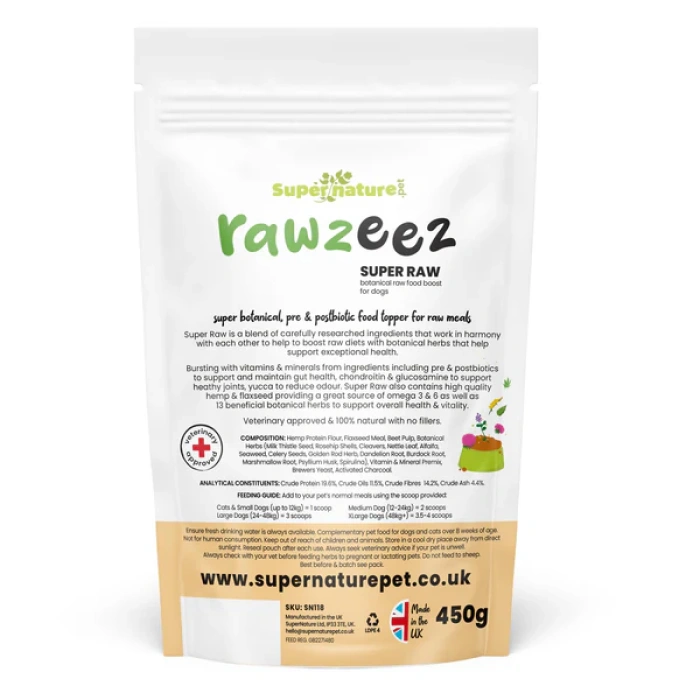 Rawzeez Super Raw Botanical Food Booster 450g Main Image