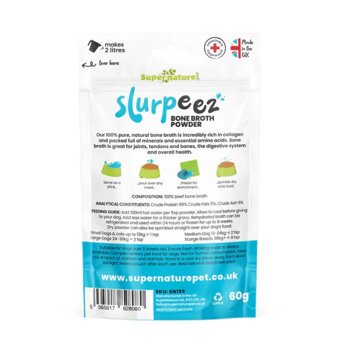 Slurpeez Bone Broth Powder - Beef 60g Main Image