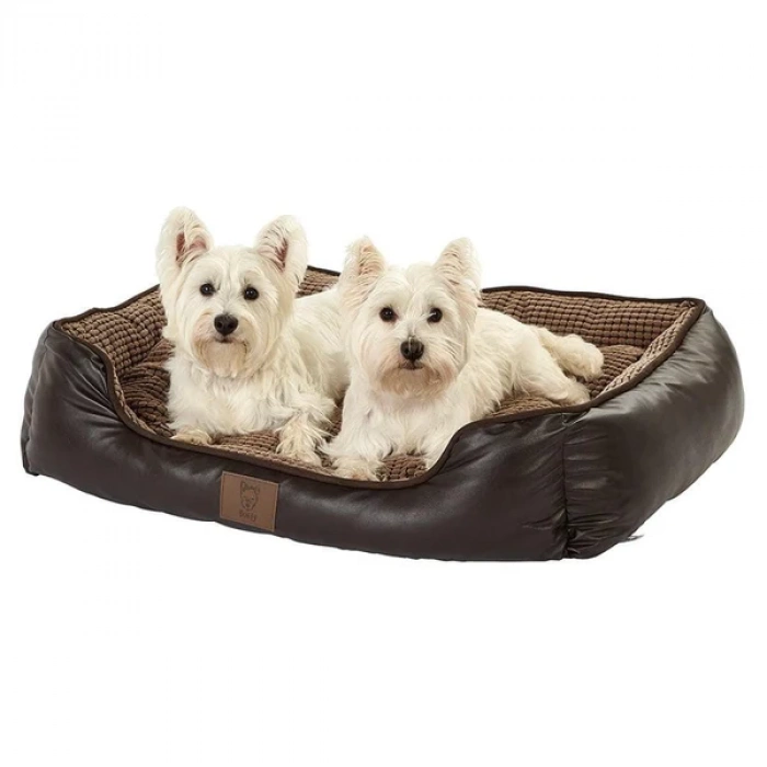 Tuscan Faux Leather Dog Bed Main Image