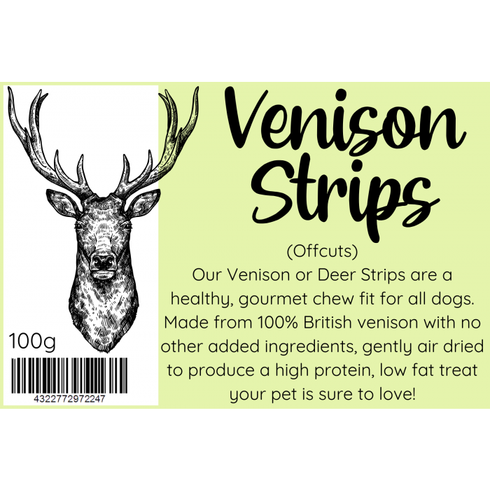 Venison Strips Pure Wild Scottish Meat 100g Main Image