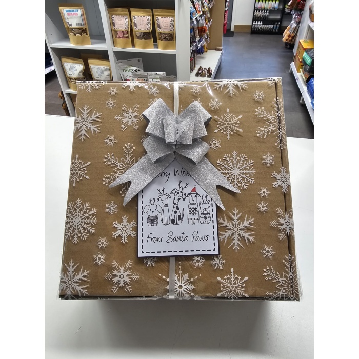 Christmas Natural Treat Gift Box - Silver Main Image