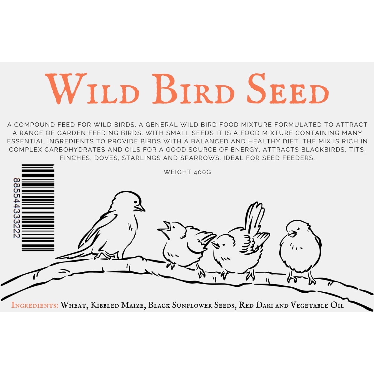 Wild Bird Seed 400g Main Image