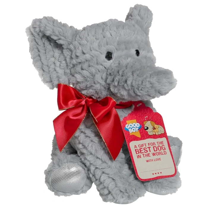 Good Boy Elephant Christmas Soft Dog Toy 10" Main Image