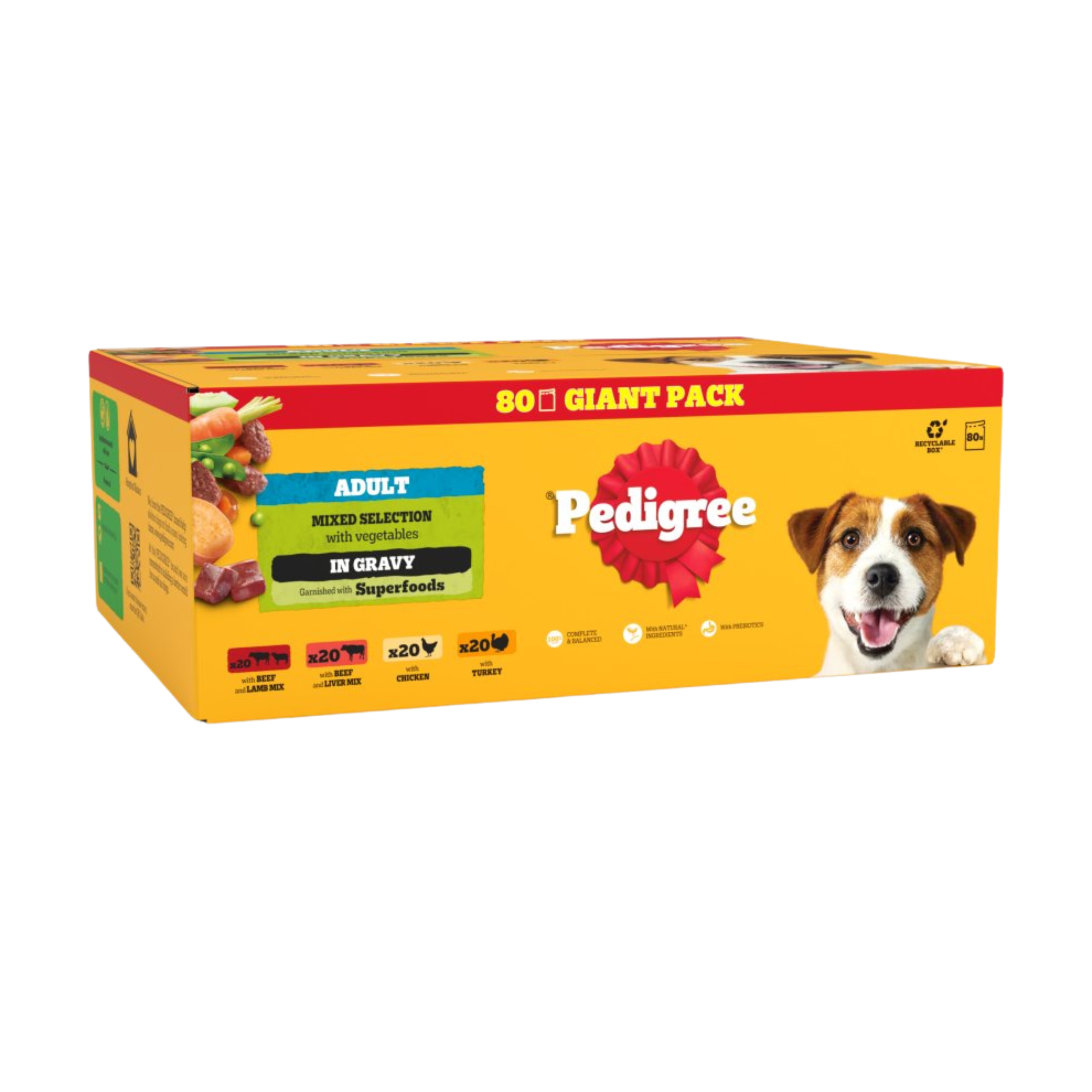 blanks (5) Pedigree Mega Pack - Mixed in Gravy 80 x 100g - Image 1