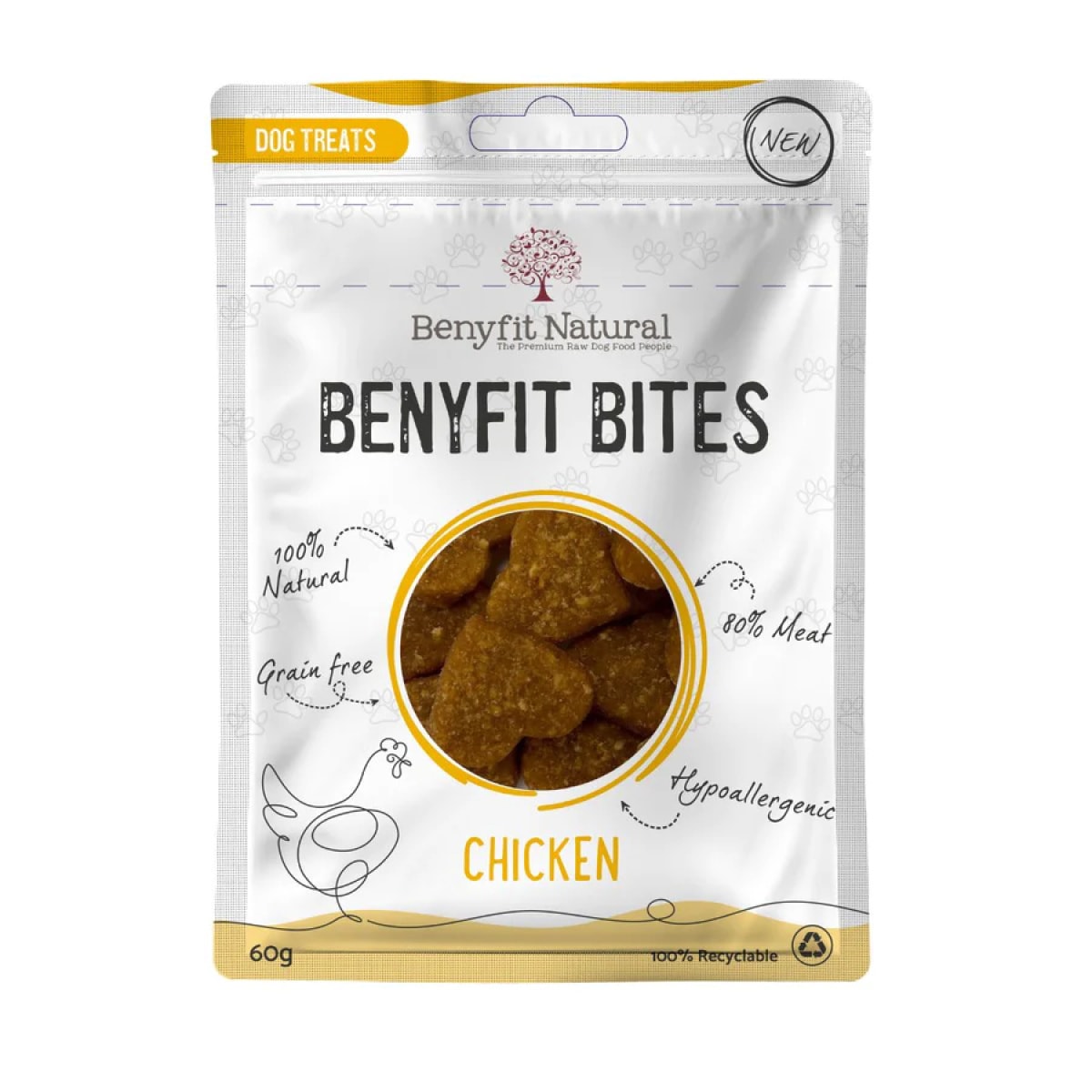 Benyfit Natural - Chicken Bites 60g Main Image