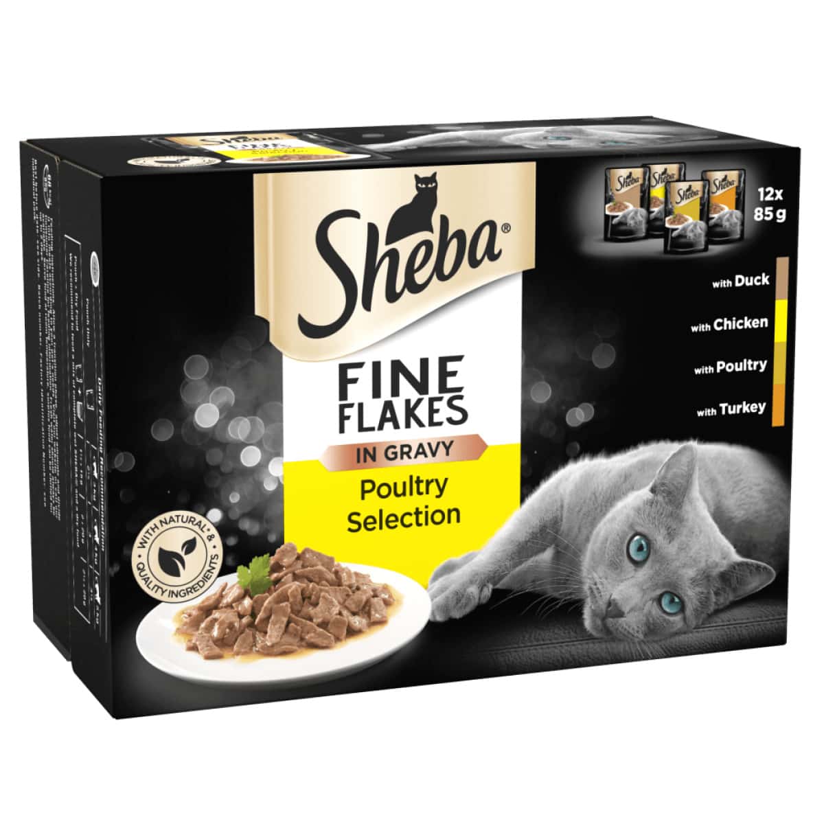 Sheba Fine Flakes Poultry in Gravy 12 x 85g Main Image