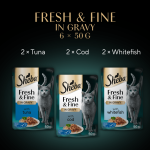 Sheba Fresh & Fine - Tuna, Cod & Fish in Gravy 6 x 50g - Image 6
