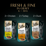 Sheba Fresh & Fine - Chicken, Turkey & Duck in Gravy 6 x 50g - Image 6